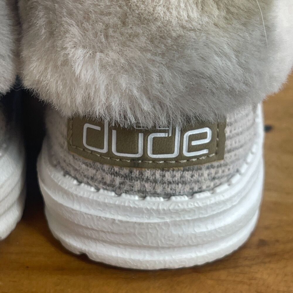 Hey Dude Britt Booties Womens 7 Coffee Dye Faux Fur Lined Cozy Moc Toe Warm - Picture 6 of 13